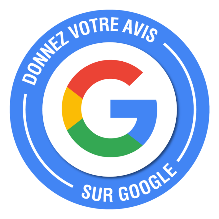 Logo des avis Google, encourageant nos clients à donner leur avis et évaluer notre auto-école sur Google.